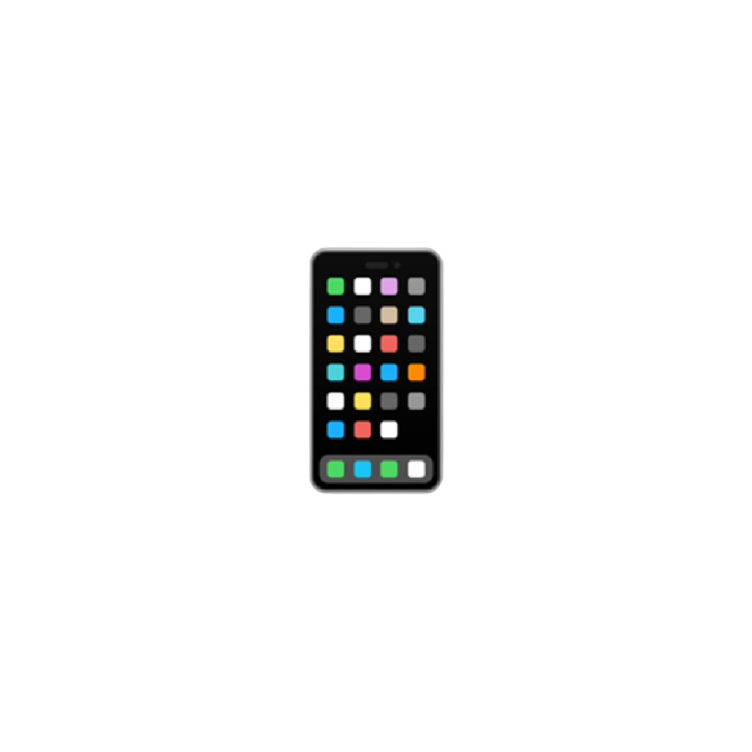 Social media icon with smartphone and notification symbols