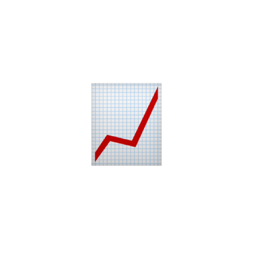 SEO icon with graph and magnifying glass