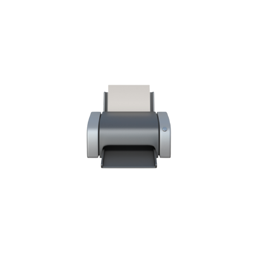 Printer icon for printed design materials